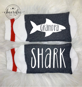 Grandpa Shark Socks, Shark Family Socks