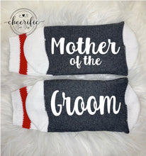 Load image into Gallery viewer, Mother of the Groom Socks, Wedding Party
