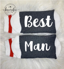 Load image into Gallery viewer, Best Man Socks, Wedding Party
