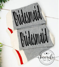 Load image into Gallery viewer, Bridesmaid Socks, Wedding Party
