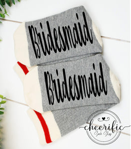 Bridesmaid Socks, Wedding Party