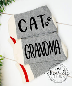 Cat Grandma Socks