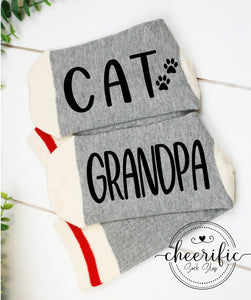 Cat Grandpa Socks