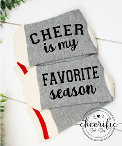 Cheer Is My Favorite Season Socks