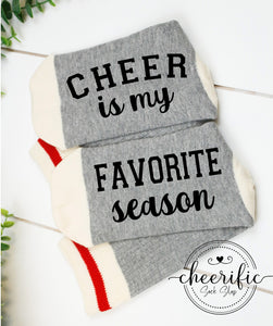 Cheer Is My Favorite Season Socks