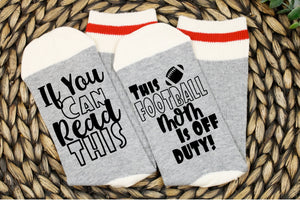 Football Mom Off Duty Socks