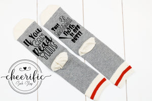 Baseball Mom Off Duty Socks