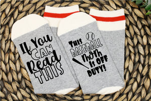 Baseball Mom Off Duty Socks