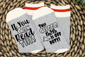 Cheer Mom Off Duty Socks