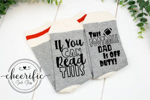 Football Dad Off Duty Socks