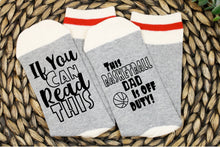 Load image into Gallery viewer, Basketball Dad Off Duty Socks
