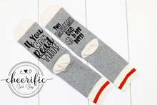 Load image into Gallery viewer, Basketball Dad Off Duty Socks
