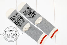 Load image into Gallery viewer, Hockey Dad Off Duty Socks
