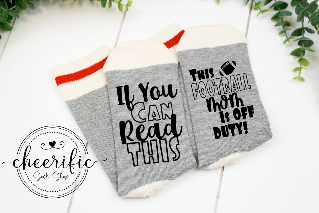 Football Mom Off Duty Socks