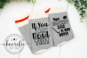 Hockey Dad Off Duty Socks