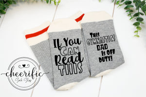 Gymnastics Dad Off Duty Socks