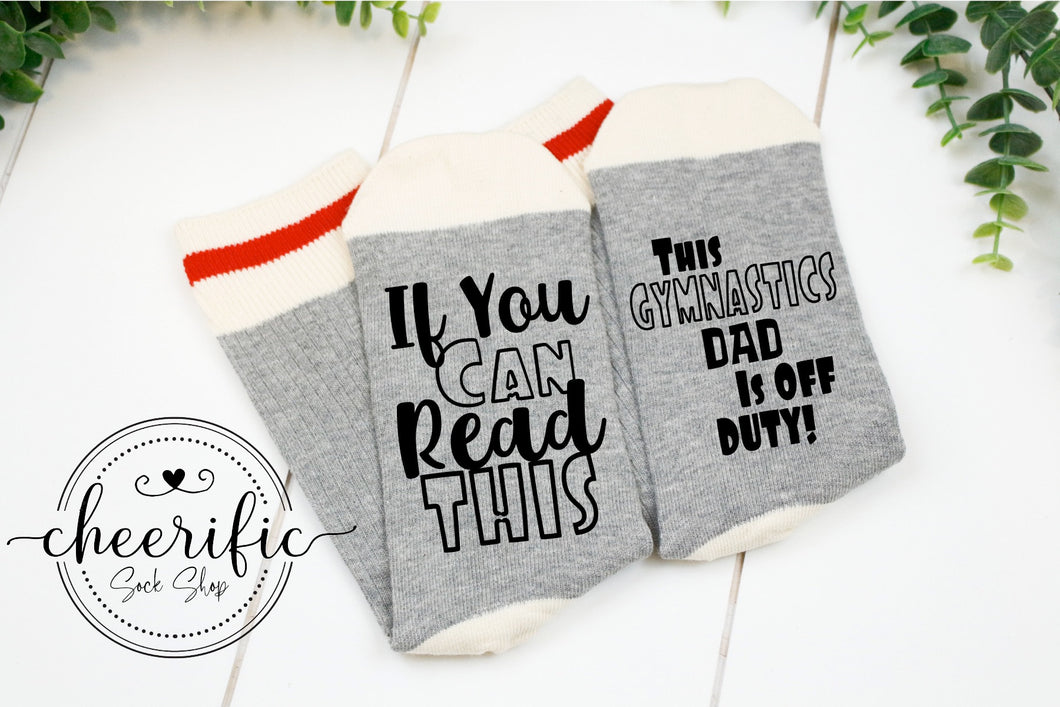 Gymnastics Dad Off Duty Socks