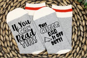 Cheer Dad Off Duty Socks