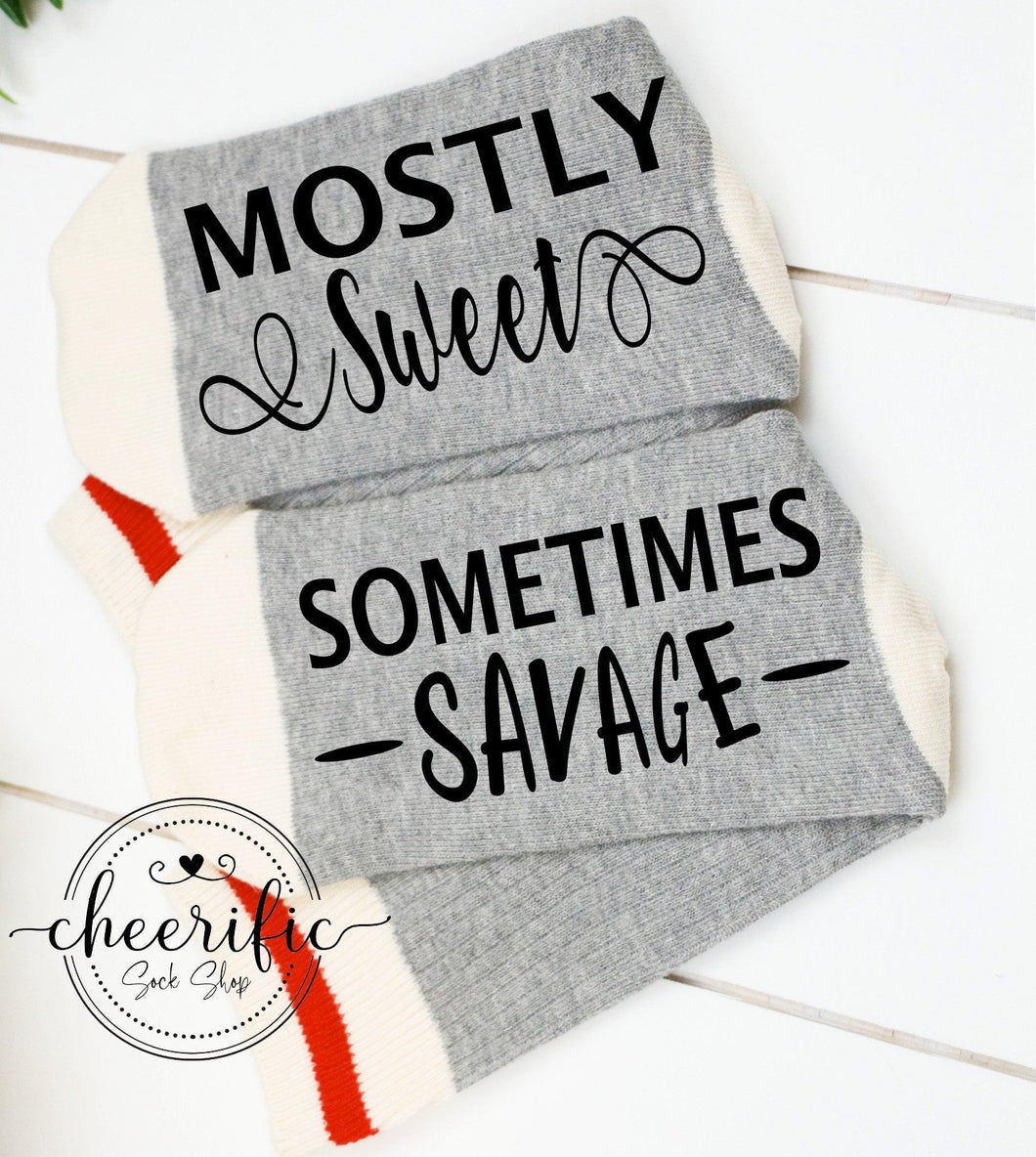Mostly Sweet Sometimes Savage Socks