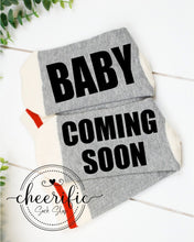 Load image into Gallery viewer, Baby Coming Soon Socks
