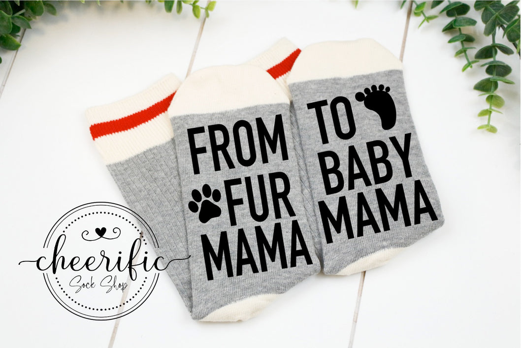 From Fur Mama To Baby Mama Socks