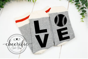 Baseball Love Socks