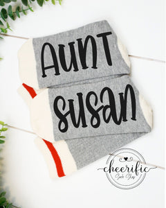 Personalized Aunt Socks