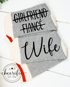 Girlfriend Fiancé Wife Socks