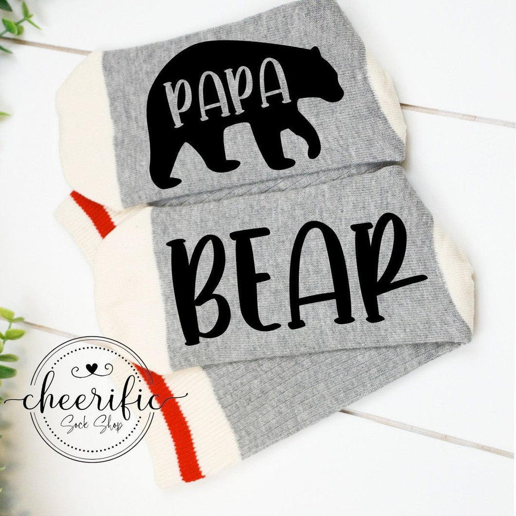 Papa Bear Socks, Bear Family Socks