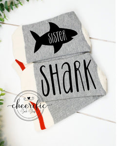 Sister Shark Socks, Shark Family Socks