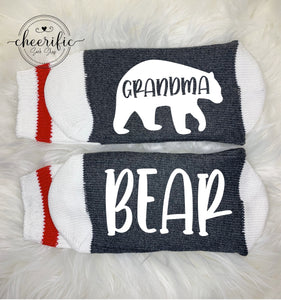 Grandma Bear Socks, Bear Family Socks
