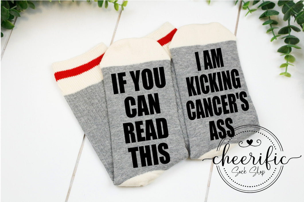 Kicking Cancer's Ass Socks